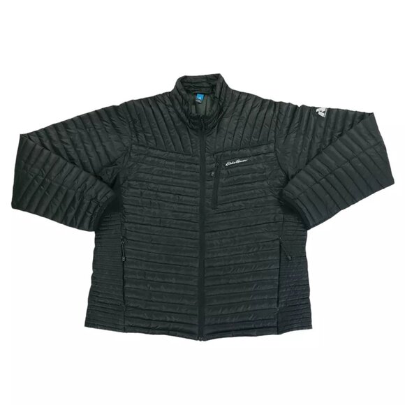 Eddie Bauer Mens Goose Down Puffer Jacket First Ascent Black Size XL